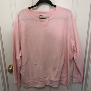 NWOT Just my size women’s plus pink sweatshirt